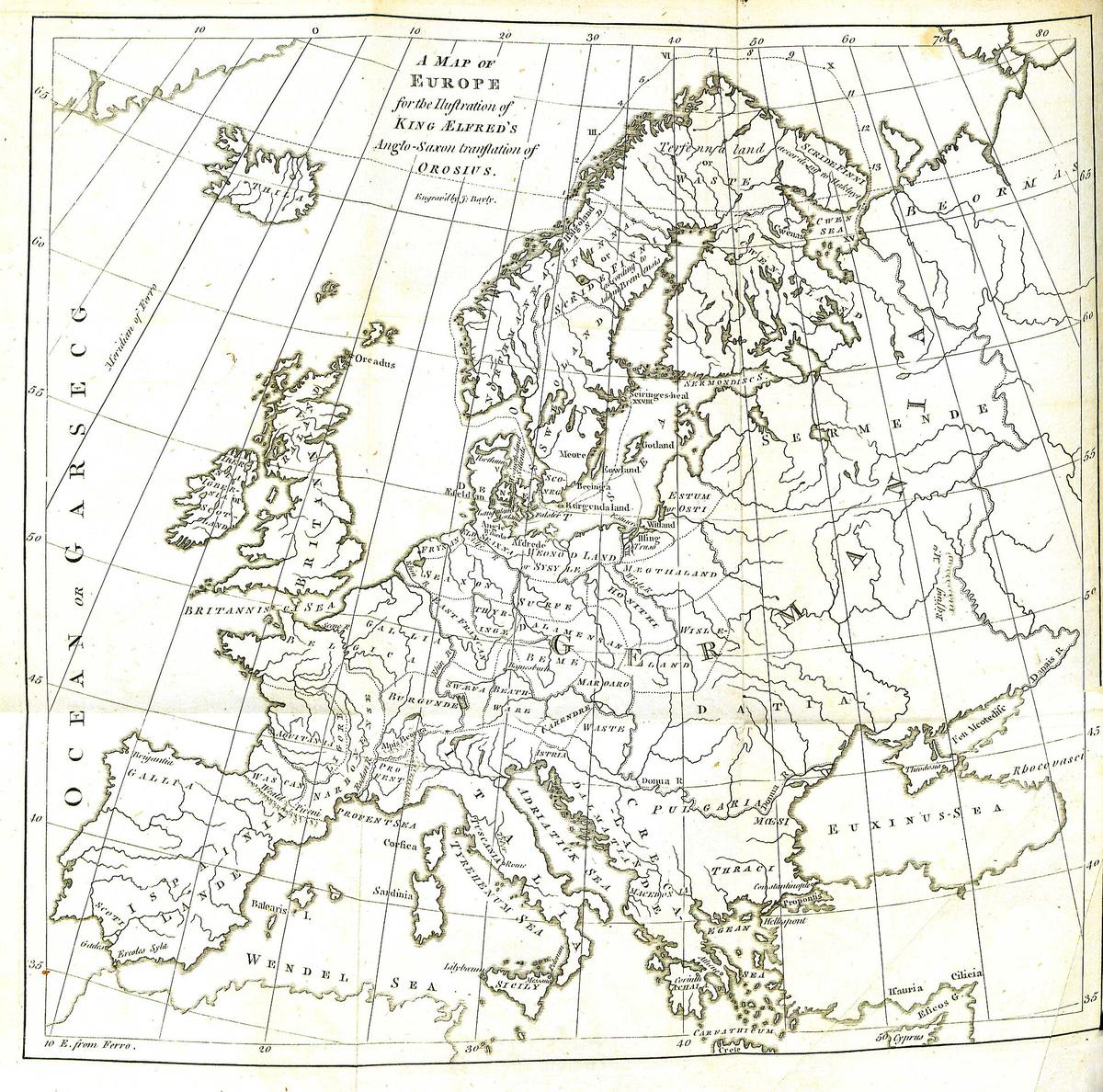 Europe map illustration
