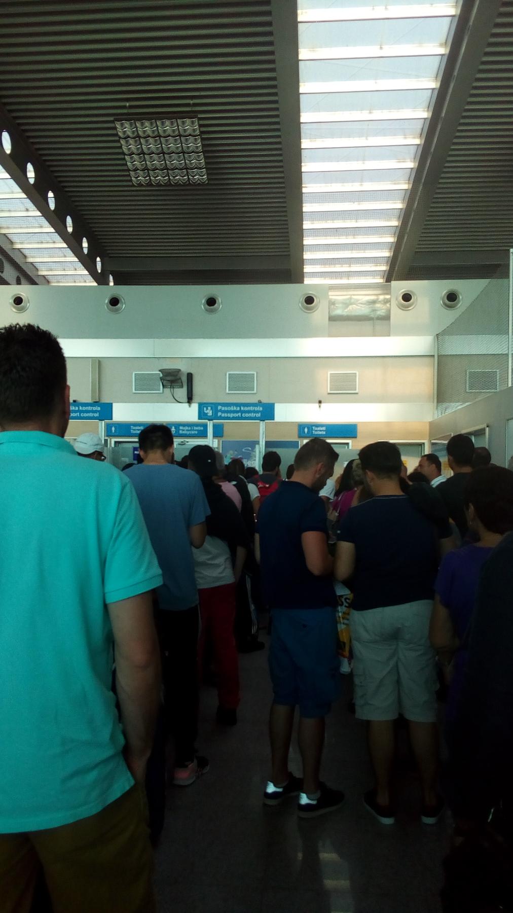 airport passport control Europe