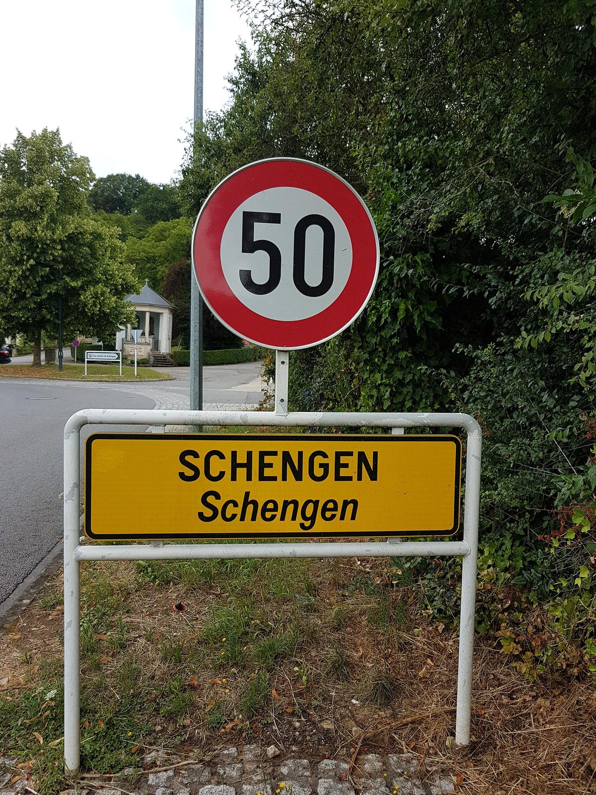 Schengen village Luxembourg street