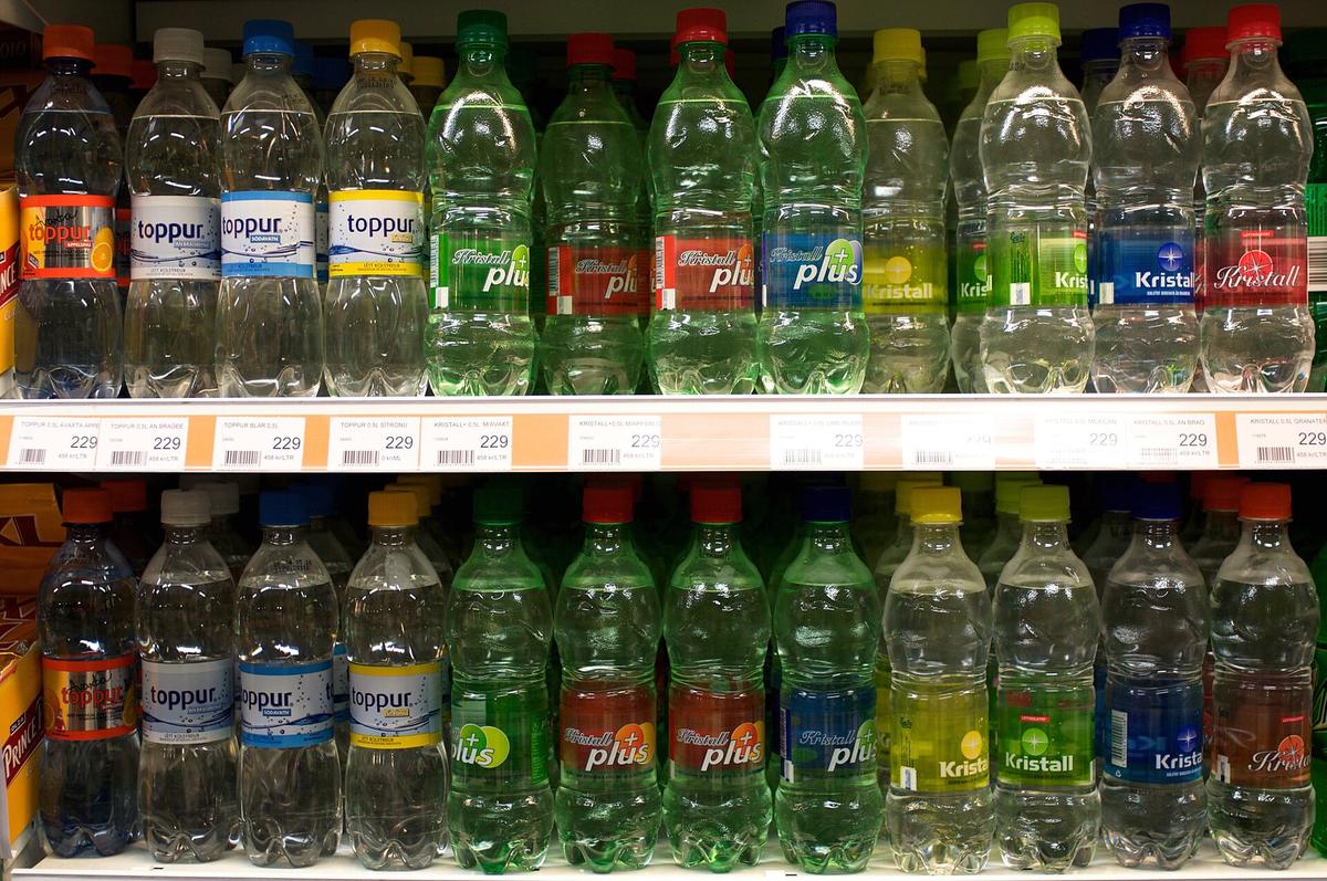 European supermarket aisle
