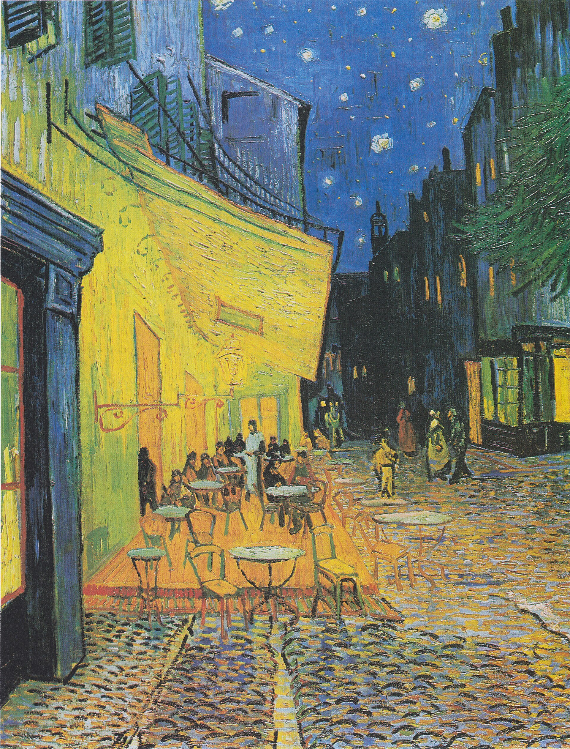 Paris street cafe evening